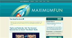 Desktop Screenshot of maximumfun.org
